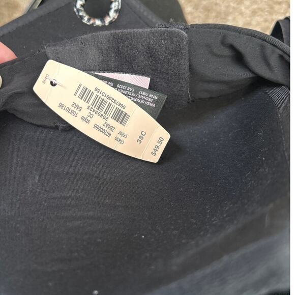 Victoria's Secret black underwire padded pushup 38C NEW MSRP $50 - Picture 2 of 3